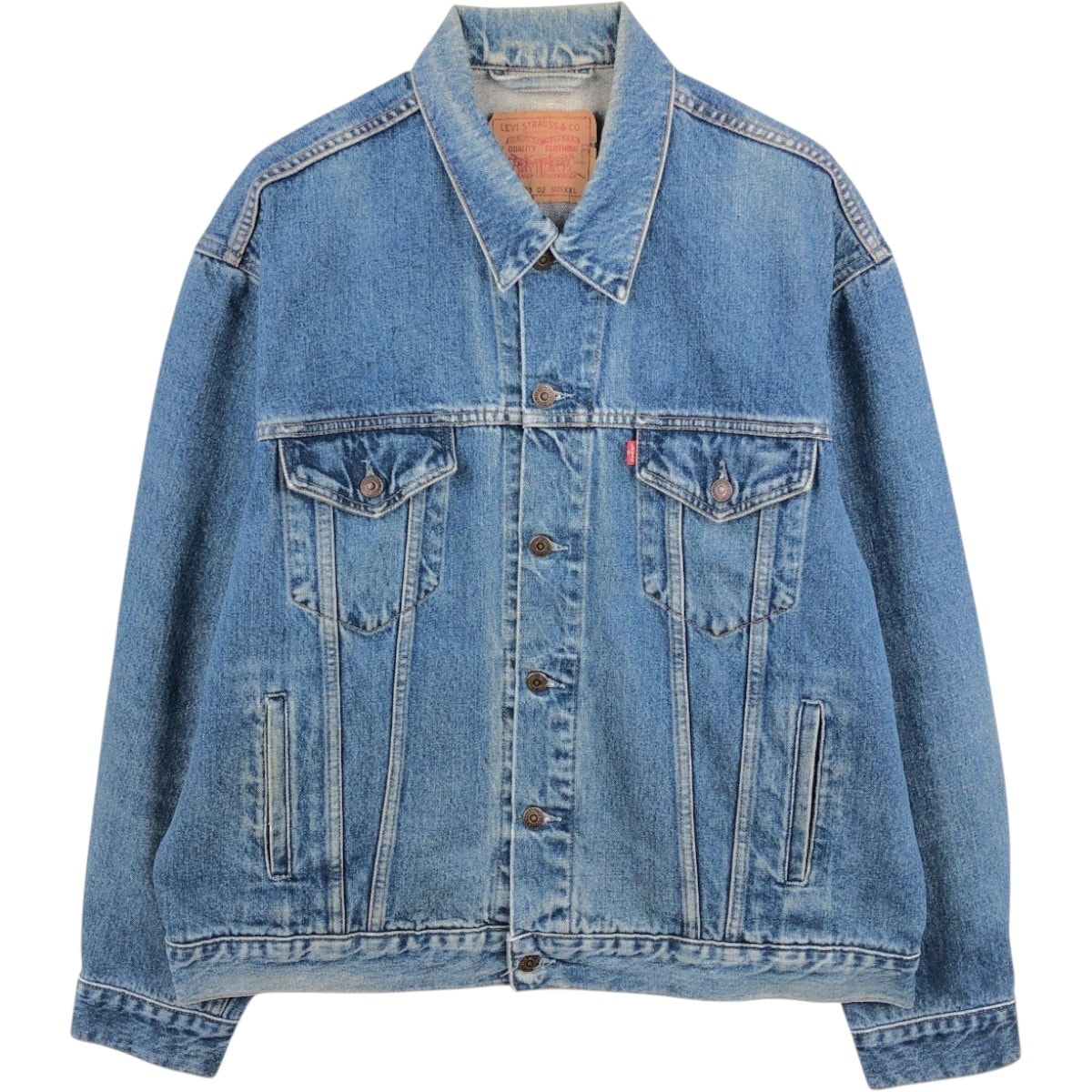 古着 90年代 リーバイス Levi's 70503 02 ユーロモデル デニムジャケット Gジャン イタリア製 メンズXXL相当 ヴィンテージ/eaa663770