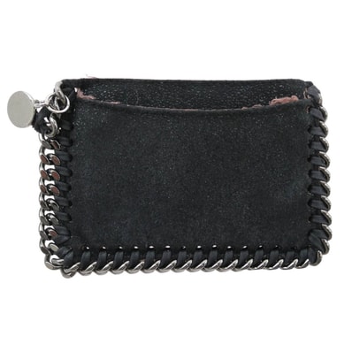 Stella McCartney ステラマッカートニー その他アクセサリー ファラベラ レザー カードケース ブラック系【中古】