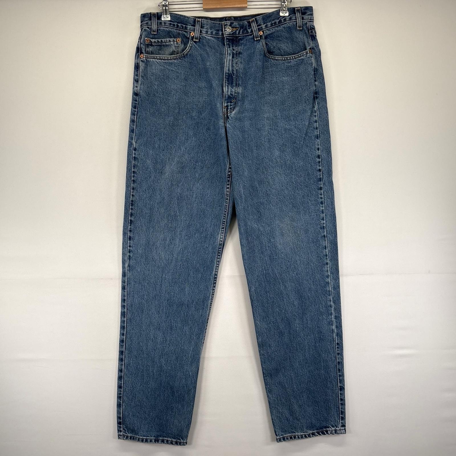 古着 リーバイス Levi's デニム パンツ 550 テーパード ジッパーフライ 5ポケット ジーパン w38 L36  ブルー系 メンズ