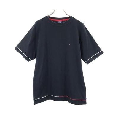 TOMMY HILFIGER トミーヒルフィガー 日本製 半袖 Tシャツ S 黒