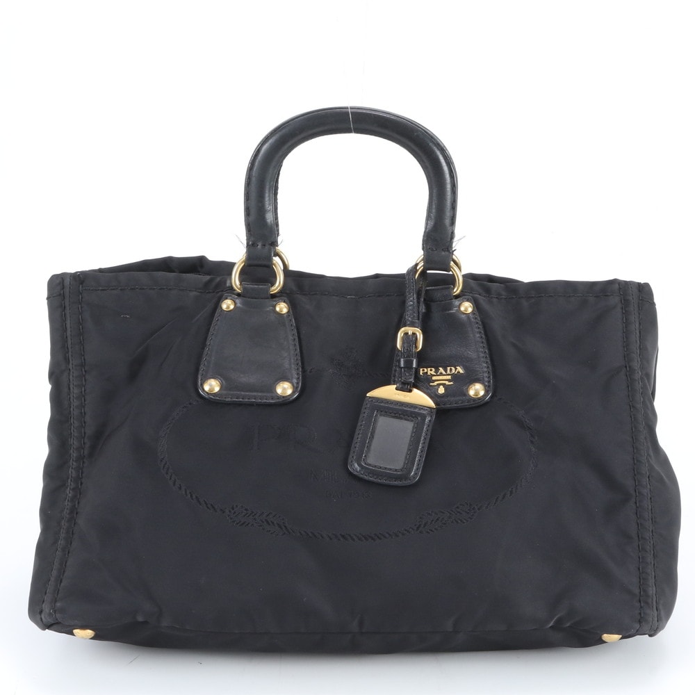 ■美品 プラダ テスート ナイロントート バッグ レザー×ナイロン