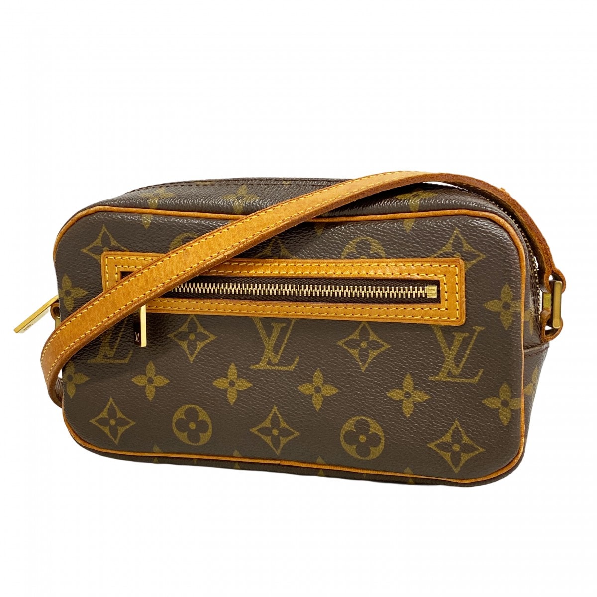 【6dc2673】ルイヴィトン ショルダーバッグ モノグラム ポシェットシテ M51183 ブラウン【中古】レディース