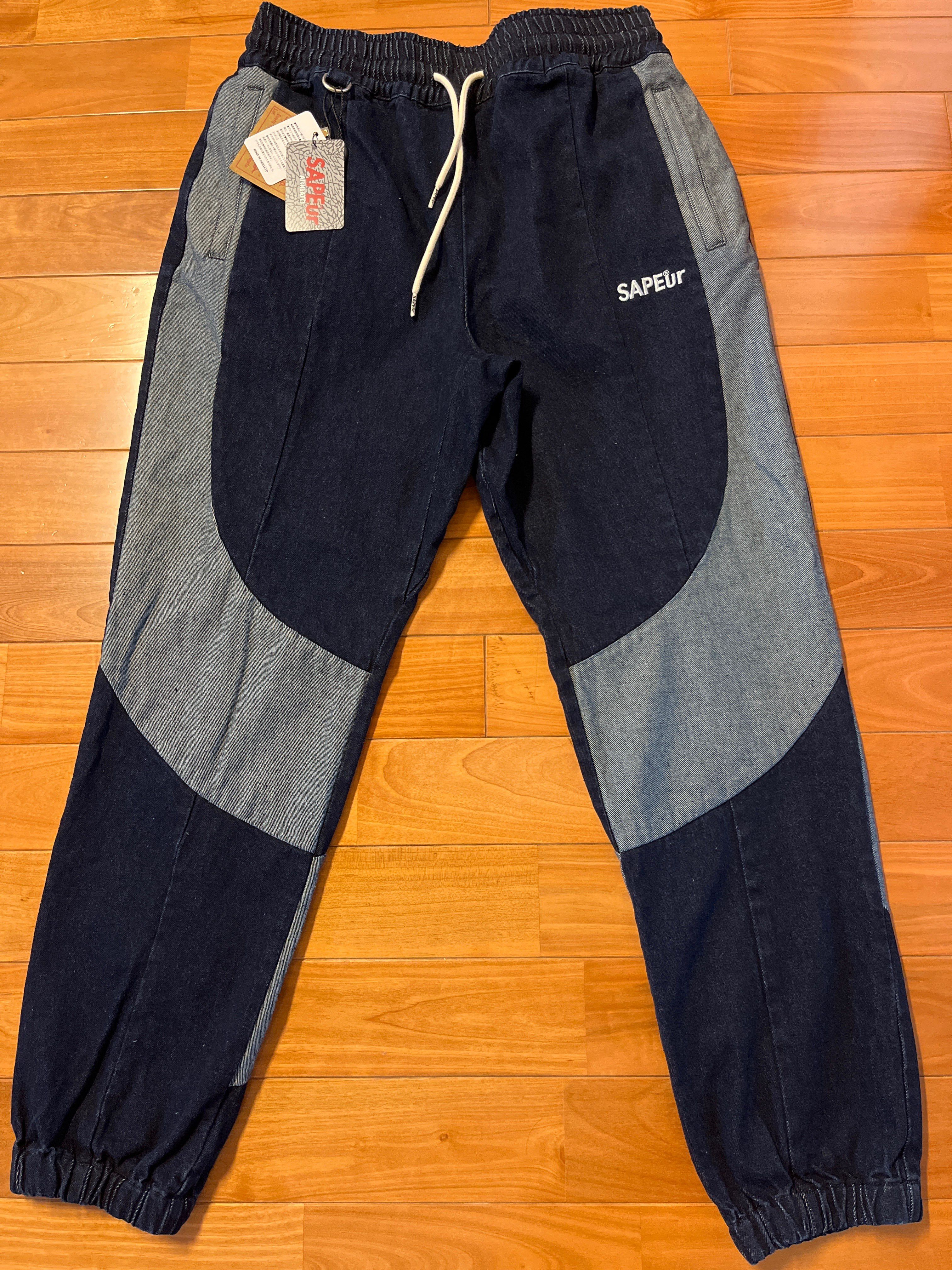 SAPEur DENIM TRACK PANTS "Indigo"