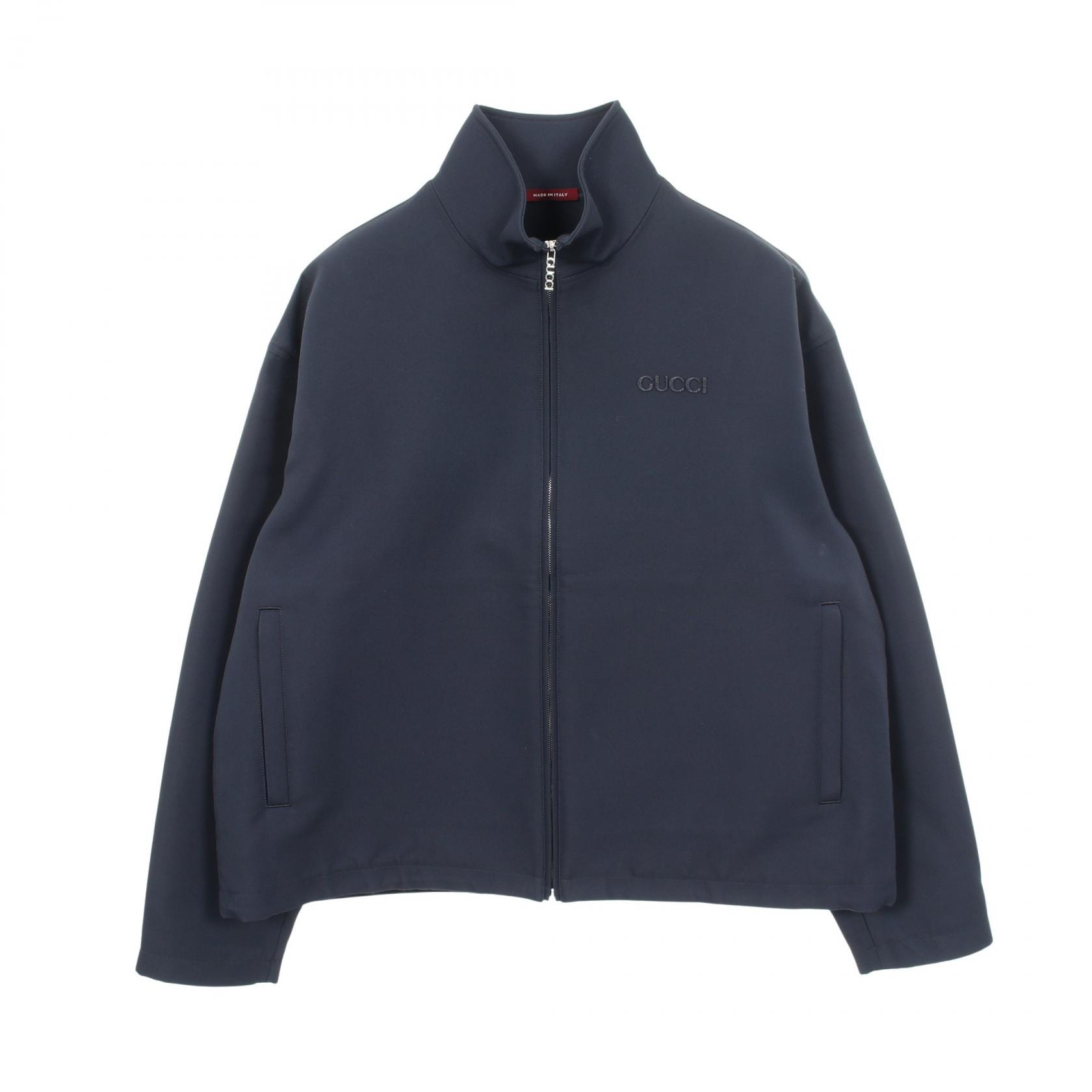 グッチ GUCCI テクニカル 衣料品 アウター ウール シルク メンズ ネイビー系 792356 【中古】