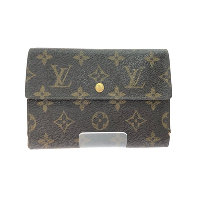 ▼▼LOUIS VUITTON ルイヴィトン レディース 三つ折り財布 モノグラム ポルトトレゾール・エテュイパピエ M61202 ブラウン