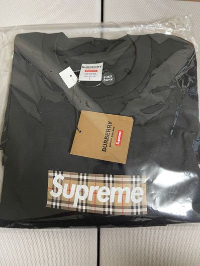Supreme / Burberry Box Logo Tee "Black"