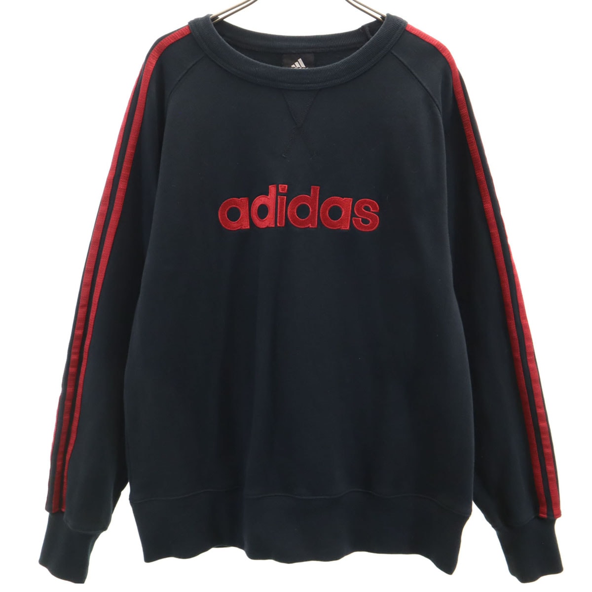 adidas アディダス 長袖 スウェット トレーナー L ブラック