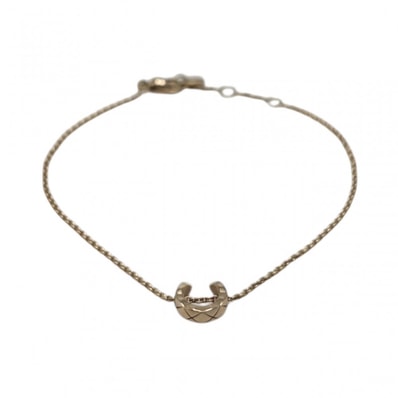 CHANEL シャネル ブレスレット マトラッセ ココクラッシュ アクセサリー ジュエリー アジャスター付き 18金 750 K18ゴールド ゴールド レディース 約2.3g【中古品】