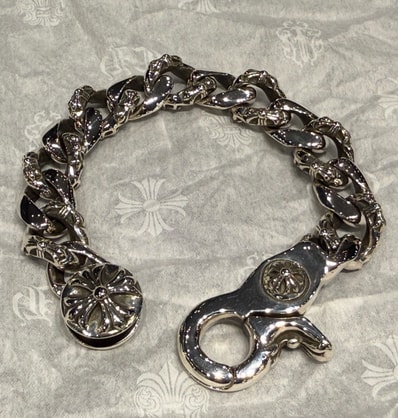 Chrome Hearts Fancy Chain Clip Bracelet "Silver"