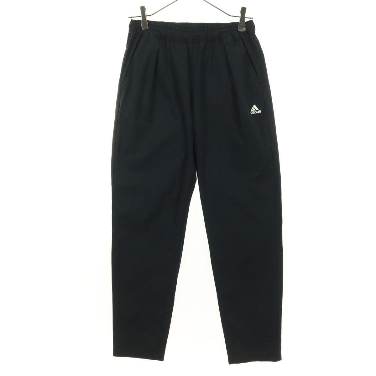 美品 adidas アディダス ワンポイントロゴ ロングジャージパンツ S ブラック