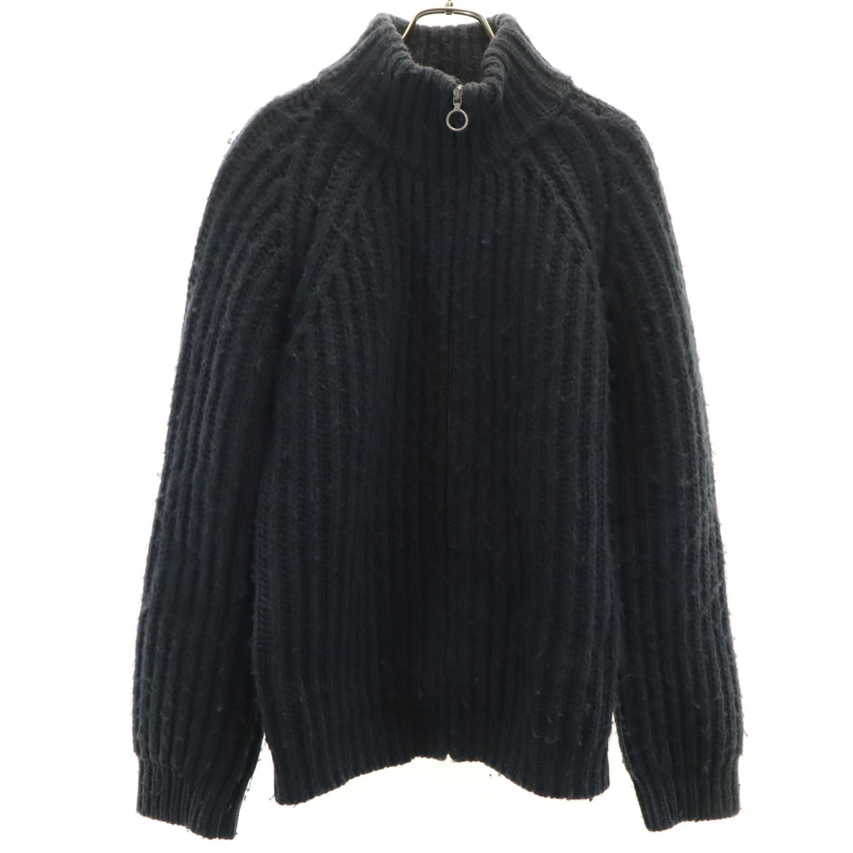 AURALEE オーラリー 日本製 ニットジャケット 3 ネイビー系