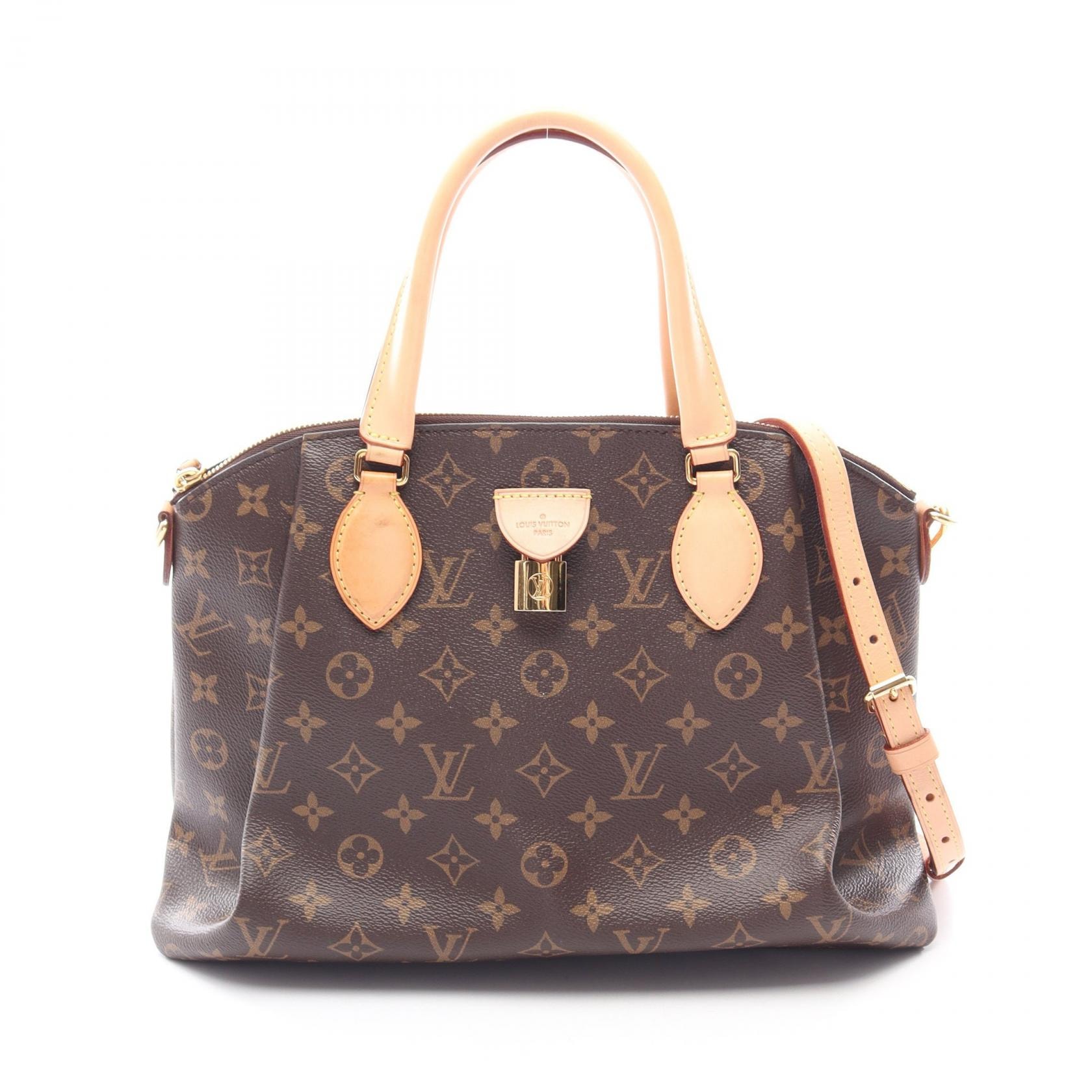 ルイ・ヴィトン LOUIS VUITTON リボリーMM 2WAY ハンドバッグ バッグ PVCコーティングキャンバス レザー モノグラム レディース ブラウン系 M44546 【中古】