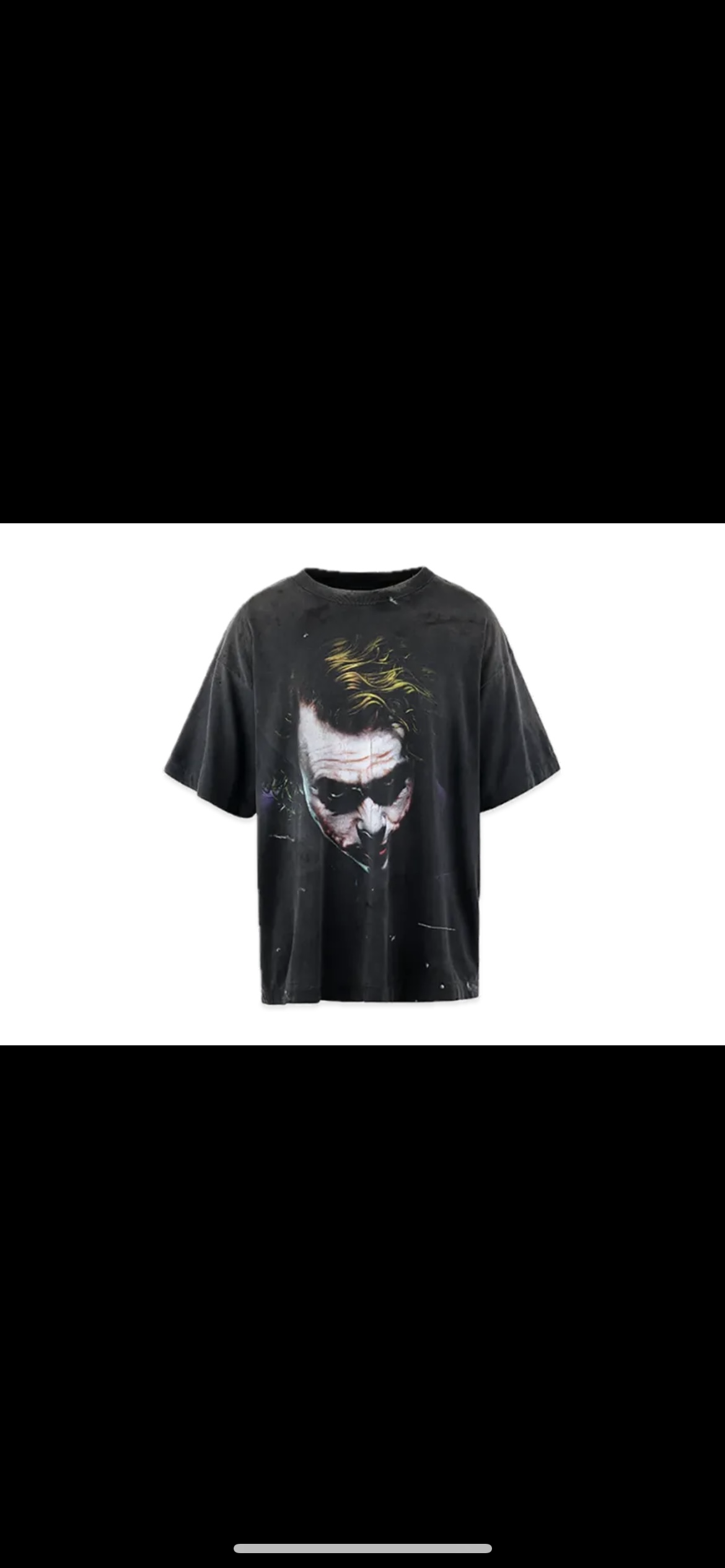 SAINT Mxxxxxx x Batman BTM_SS Tee_The Joker "Black" SM-HR8-0000-C53