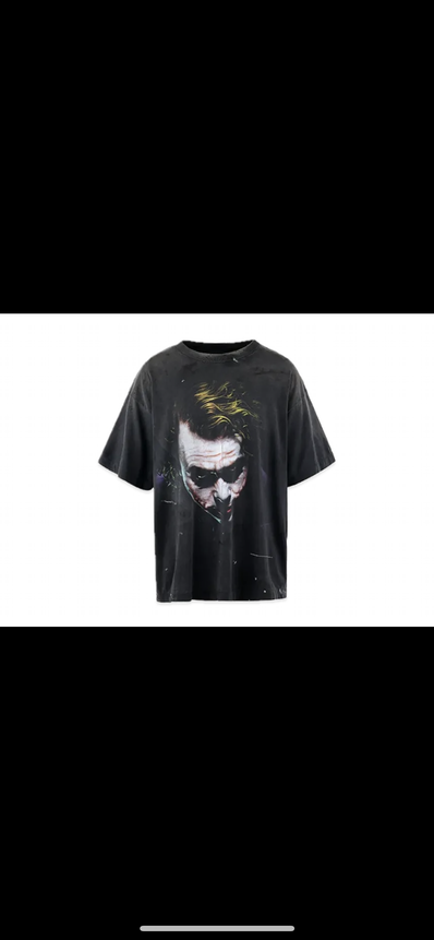 SAINT Mxxxxxx x Batman BTM_SS Tee_The Joker "Black" SM-HR8-0000-C53