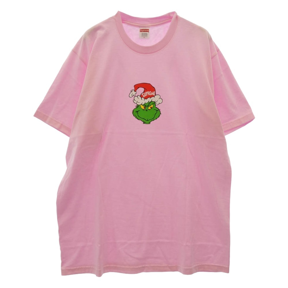 Supreme シュプリーム Tシャツ 24AW Grinch Tee グリンチ Tシャツ フロントプリント 半袖 カットソー ピンク系 L【新古品】【未使用】【中古】