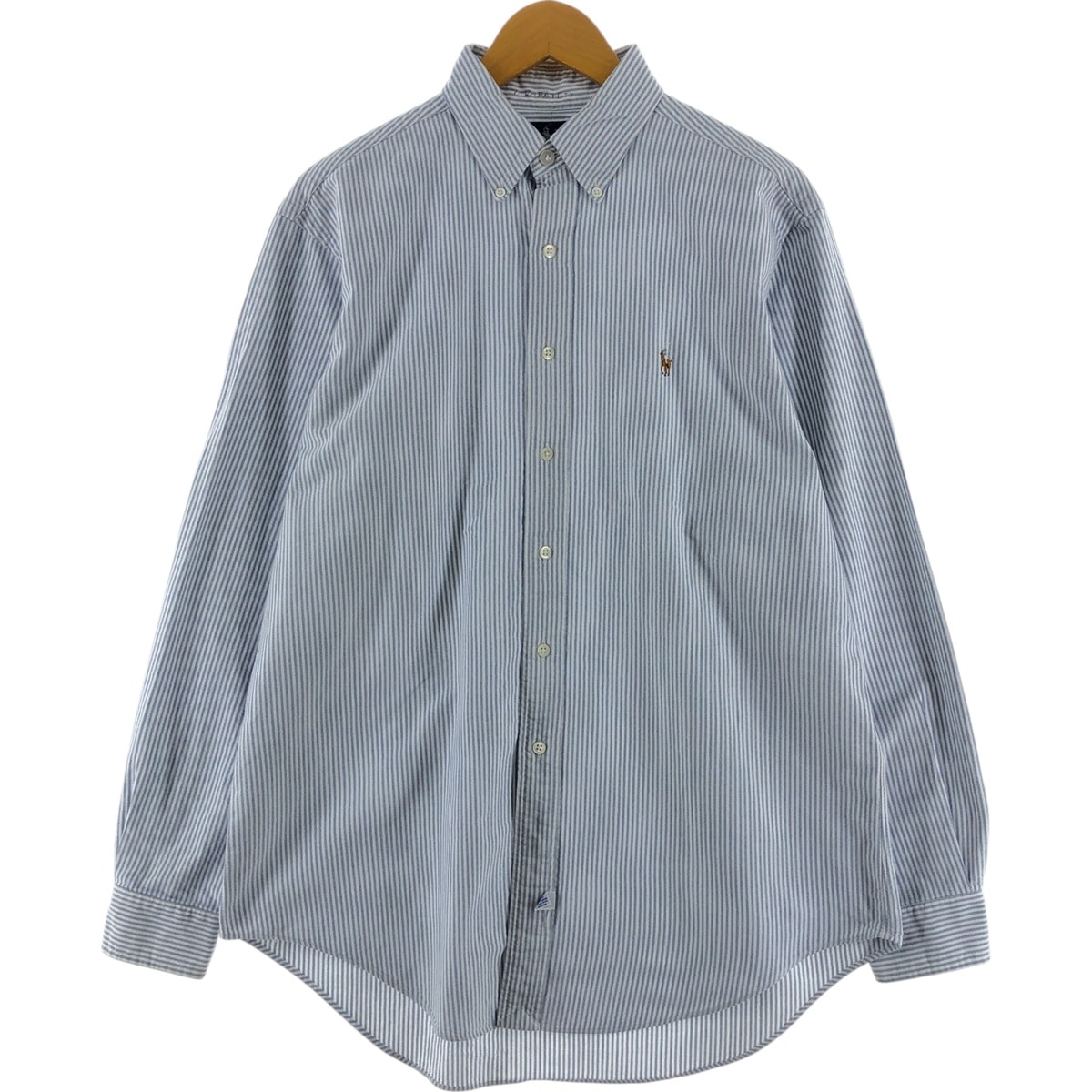 古着 ラルフローレン Ralph Lauren RALPH LAUREN 長袖 ボタンダウンストライプシャツ メンズL相当/eaa525620
