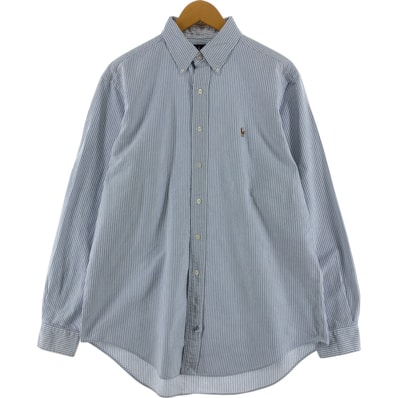 古着 ラルフローレン Ralph Lauren RALPH LAUREN 長袖 ボタンダウンストライプシャツ メンズL相当/eaa525620