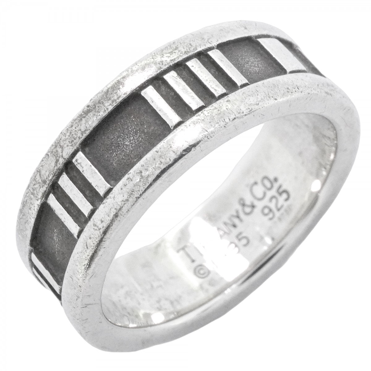 【6jdb0410-k】ティファニー リング アトラス シルバー925 9号【中古】レディース