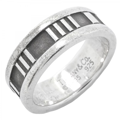 【6jdb0410-k】ティファニー リング アトラス シルバー925 9号【中古】レディース