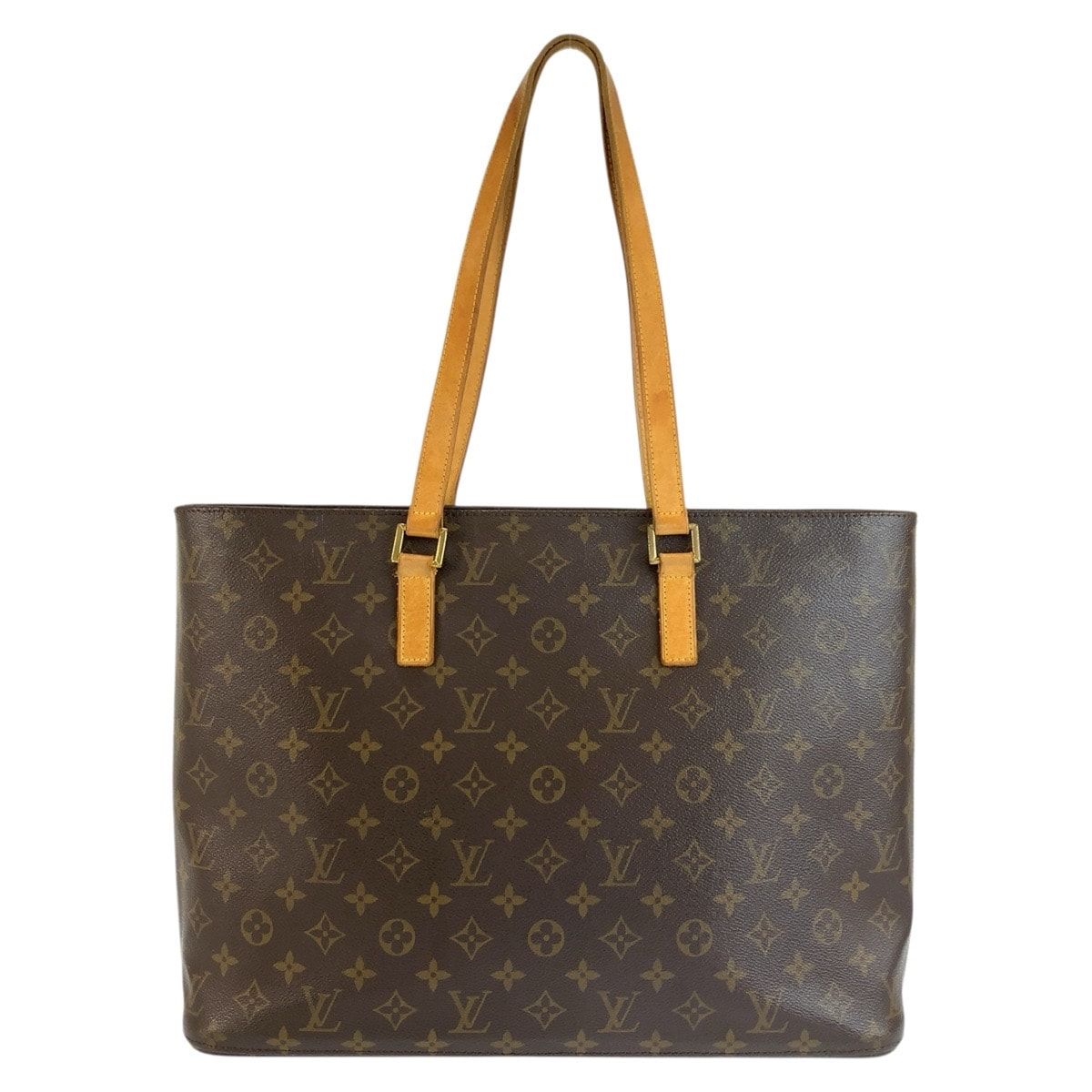 LOUIS VUITTON ルイヴィトン モノグラム ルコ ブラウン ゴールド金具 PVC レザー/ トートバッグ ショルダーバッグ 1-0292437 【中古】