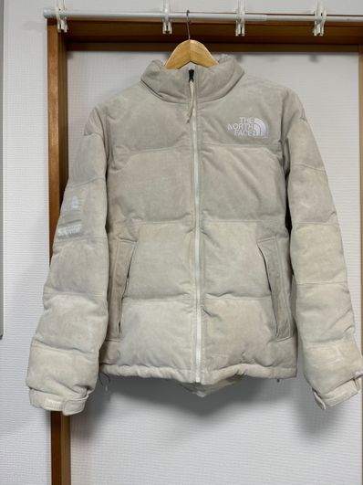 Supreme x The North Face Suede Nuptse Jacket "Stone"