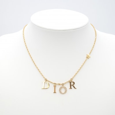 Christian Dior(クリスチャンディオール)Dio(r)evolution ネックレス ゴールド ラインストーン スターモチーフ レディース 【中古】