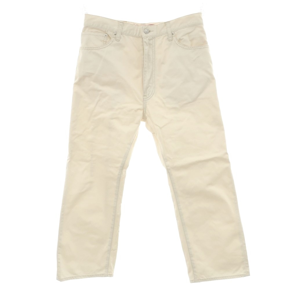 【中古】ジュンヤワタナベ マン JUNYA WATANABE MAN × Levi's 505 2022年秋冬 コットン 5ポケットパンツ オフホワイト【サイズXS】【メンズ】