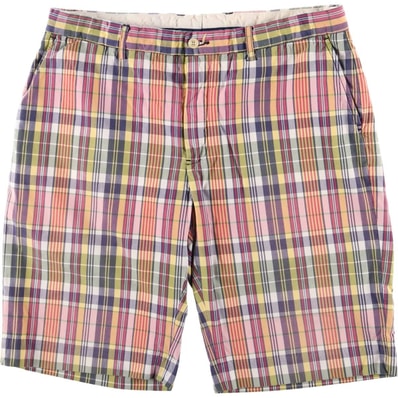 古着 ラルフローレン Ralph Lauren POLO by Ralph Lauren チェック柄 コットンショーツ ハーフパンツ メンズw36相当/eaa579823