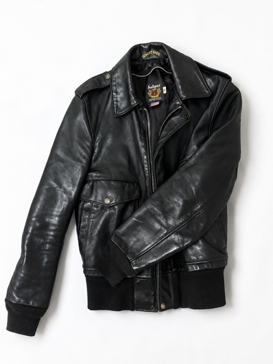 Schott 174US(7010)レザージャケット USA製 サイズ36 ブラック