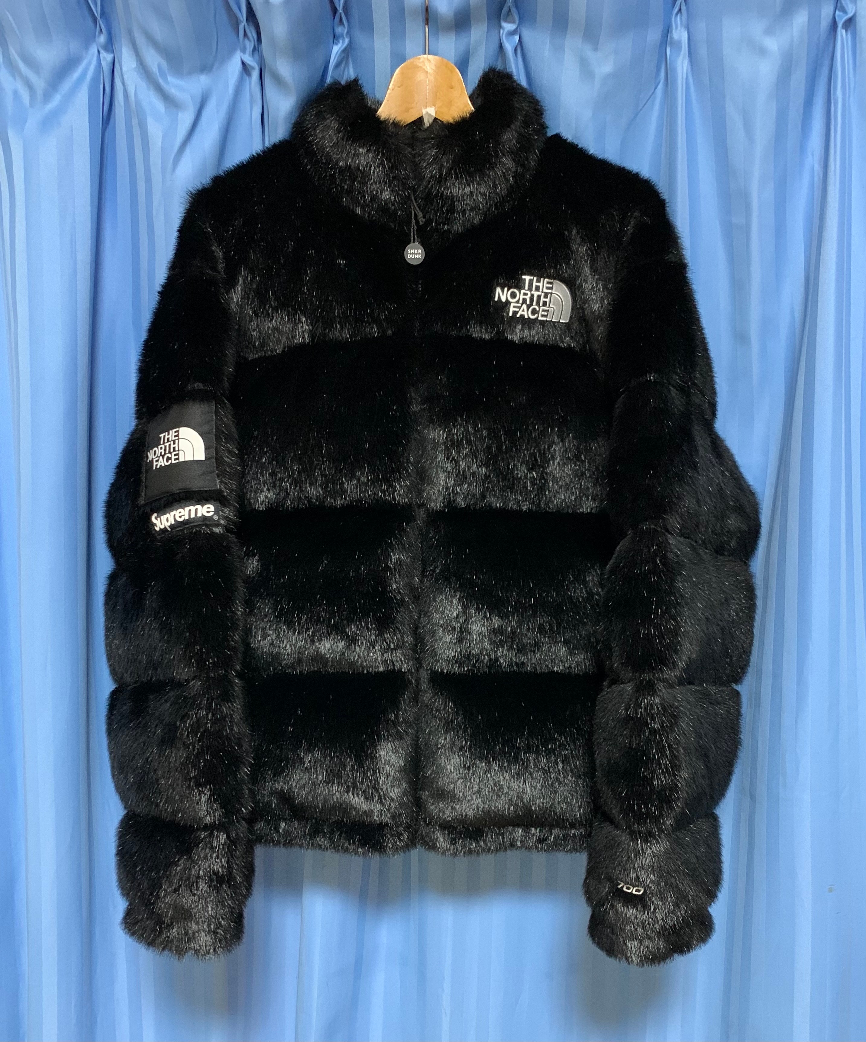 Supreme x The North Face Faux Fur Nuptse Jacket "Black"