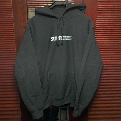 Supreme Motion Logo Hooded Sweatshirt "Black" (20SS)