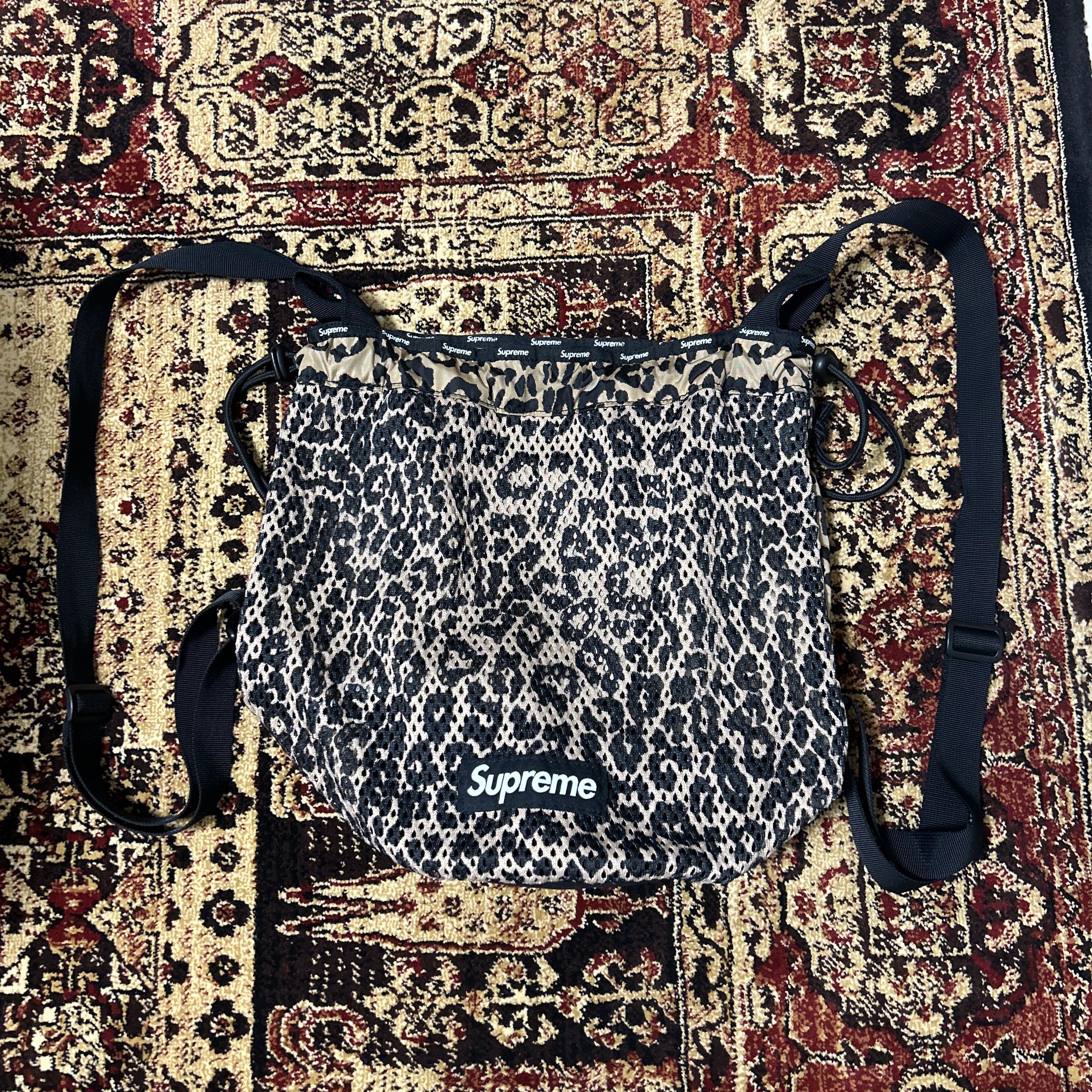 Supreme Mesh Small Backpack "Leopard"