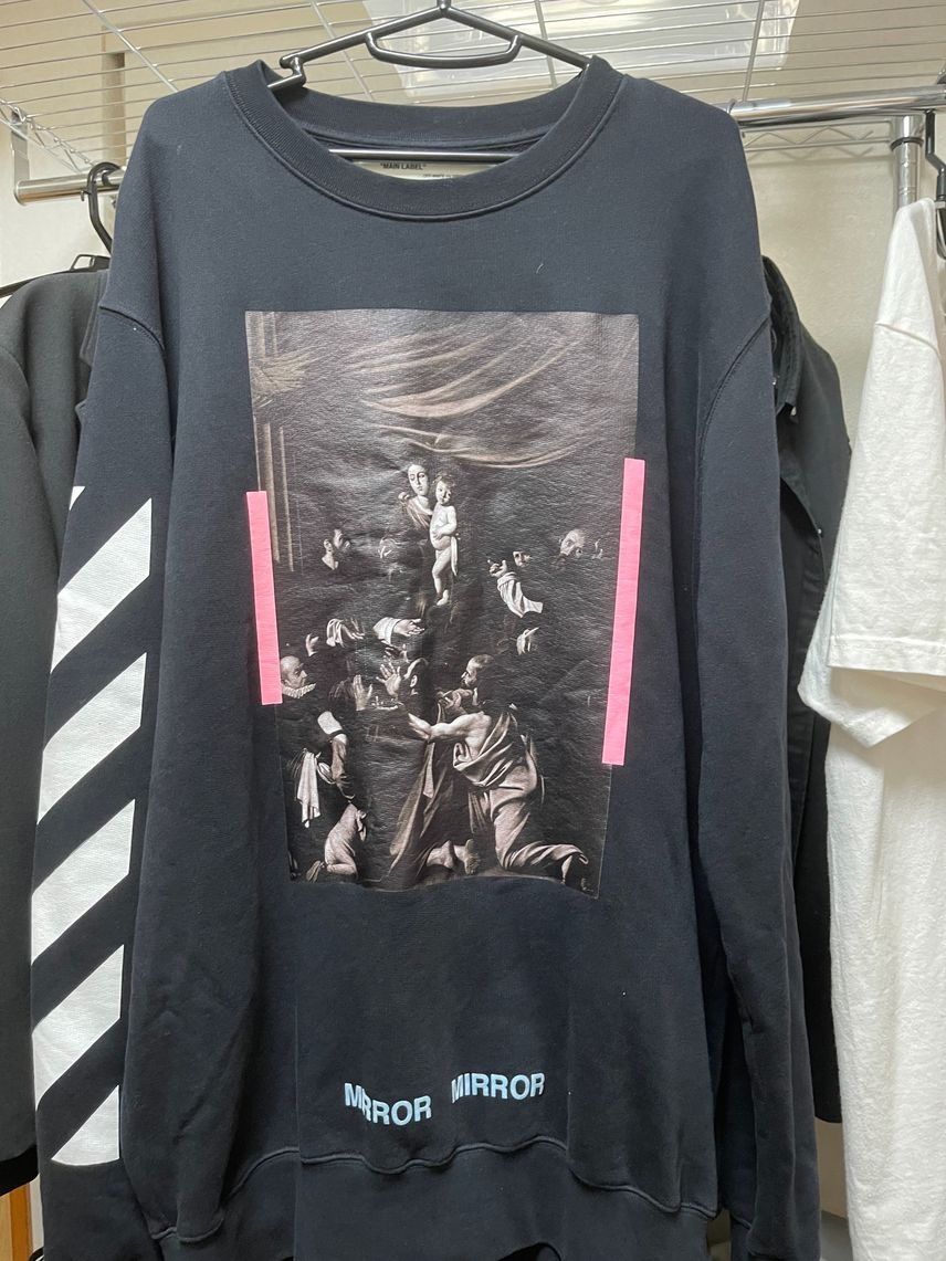 OFF-WHITE DIAGONAL MONALISA HOODY "Black"