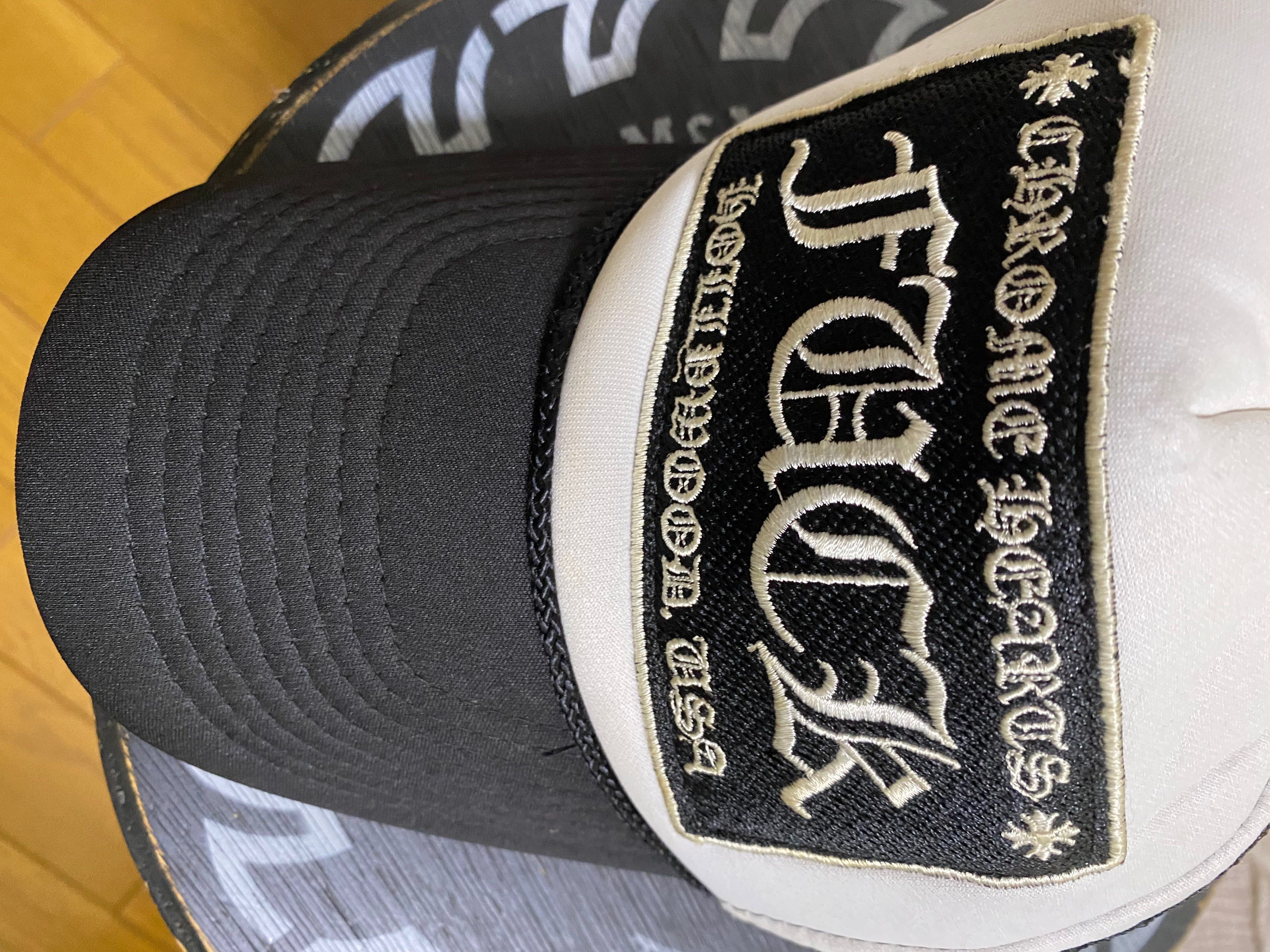 Chrome Hearts Tracker Cap Fuck "Black/White"