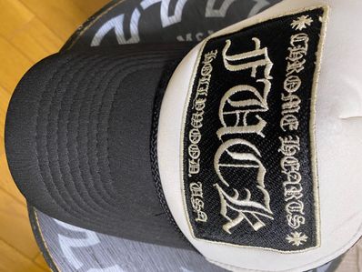 Chrome Hearts Tracker Cap Fuck "Black/White"