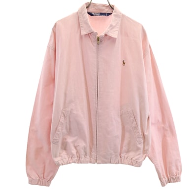 Polo by Ralph Lauren ポロバイラルフローレン 90s オールド チンスト オックスフォード ブルゾン M ピンク ジャケット