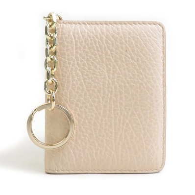 メゾンマルジェラ Maison Margiela カードケース レザー ピンクベージュ ユニセックス【中古】 r11139a