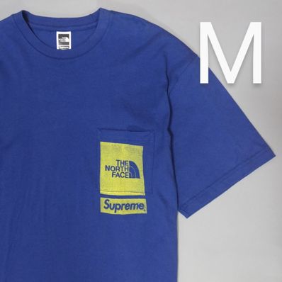 Supreme x The North Face Printed Pocket Tee "Navy"