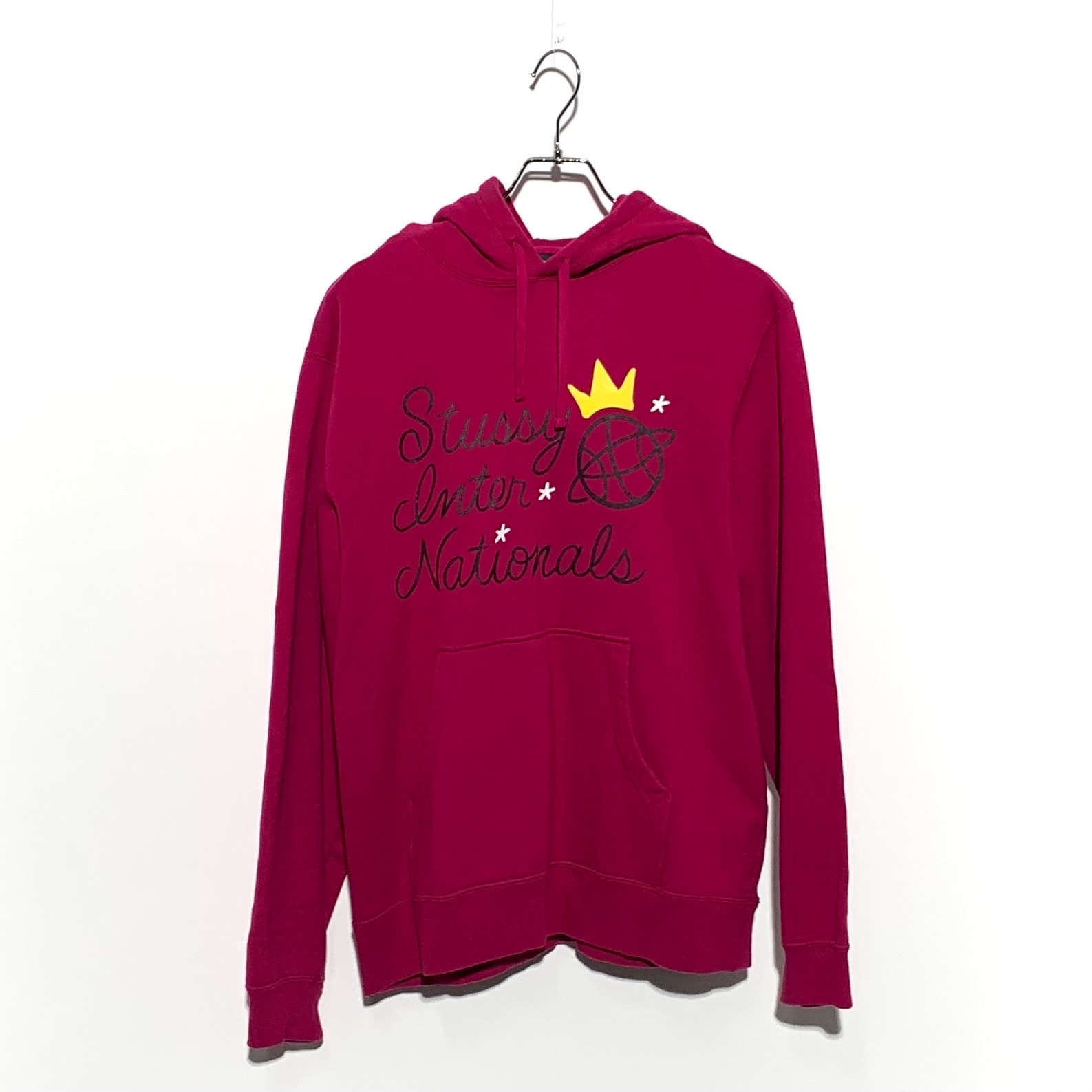 STUSSY Inter Nationals Print Hoodie Purple