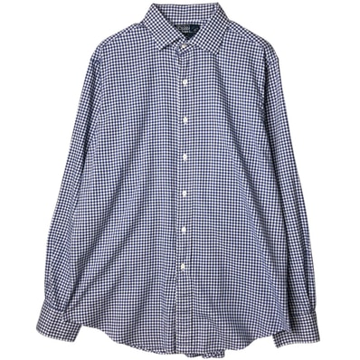古着 ラルフローレン Ralph Lauren REGENT CLASSIC FIT ギンガムチェック 長袖 コットンチェックシャツ メンズXL相当/eaa649274