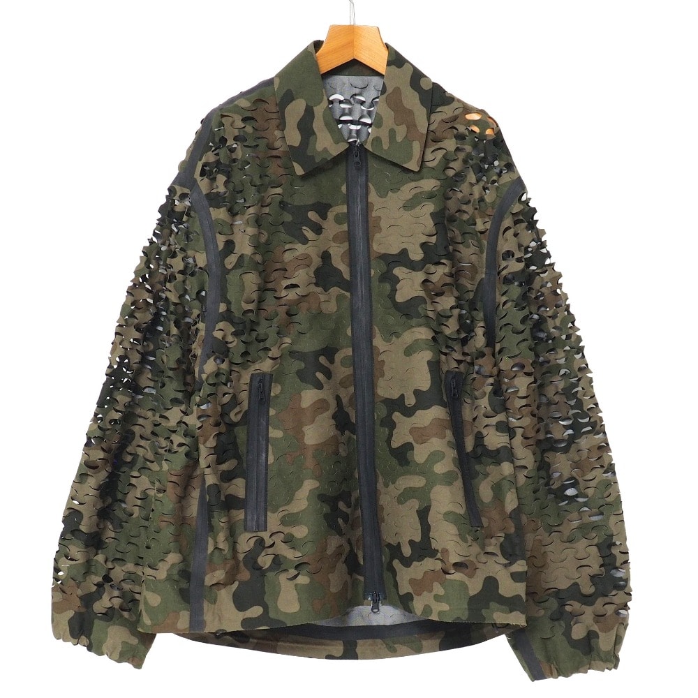 ■美品■DRIES VAN NOTEN ドリスヴァンノッテン ジャケット サイズMedium ジップアップ 迷彩 カモフラ ブランド古着【中古】20260501/RA8951