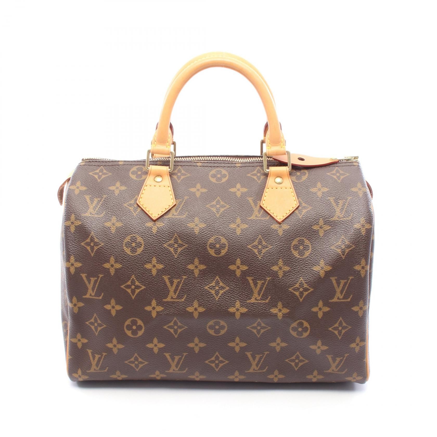 ルイ・ヴィトン LOUIS VUITTON スピーディ30 ハンドバッグ バッグ PVCコーティングキャンバス レザー モノグラム レディース ブラウン系 M41526 【中古】
