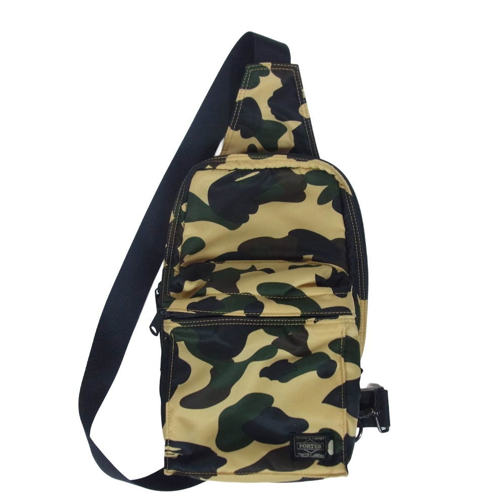 PORTER ポーター バッグ 001GDD831904X A BATHING APE アベイシングエイプ 1ST CAMO ONE SHOULDER BAG カモ ワンショルダー バッグ ベージュ系【中古】