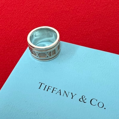 TIFFANY&Co. ティファニー アトラス ワイド リング シルバー925 リング・指輪 10.5号 シルバー
44862