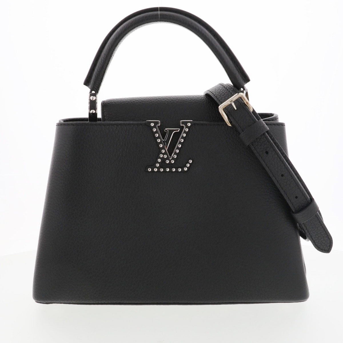 LOUIS VUITTON ルイ・ヴィトン カプシーヌ BB ハンドバッグ M54463 レザー ブラック  レディース【中古】