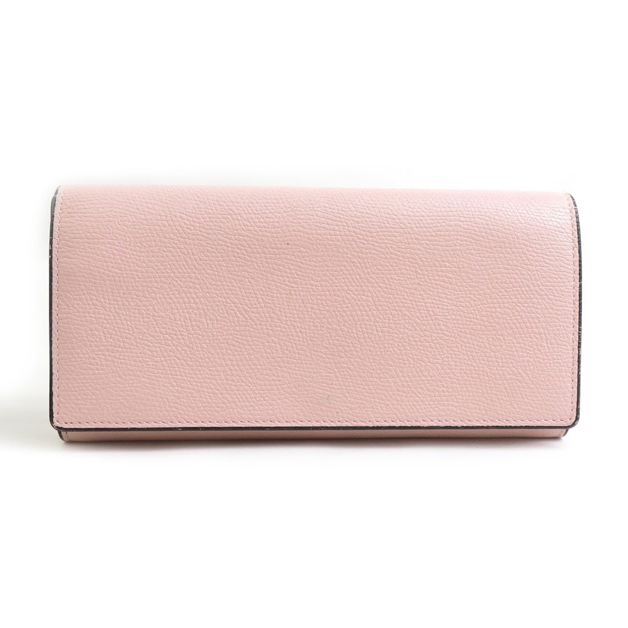 ヴァレクストラ Valextra 長財布 レザー ピンク レディース【中古】 56536a