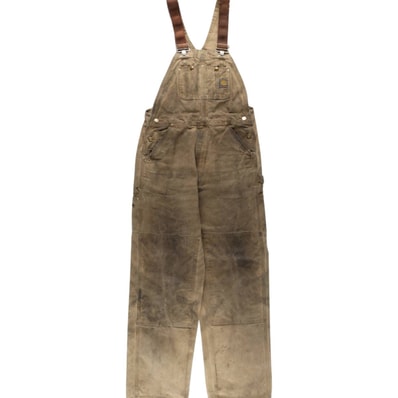 古着 カーハート Carhartt ダブルニー ダック オーバーオール メンズw34相当/eaa633581