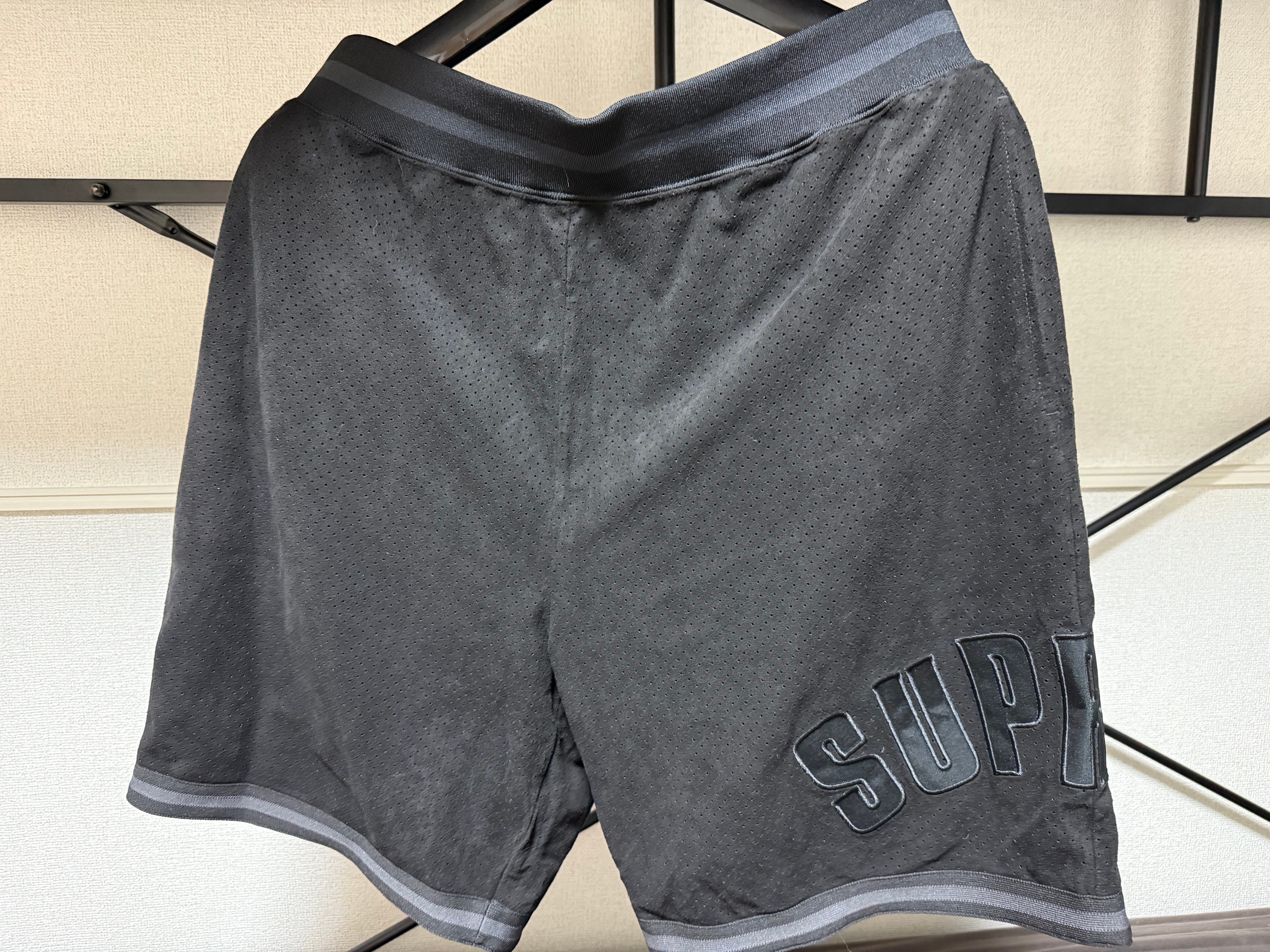 Supreme Ultrasuede Mesh Short "Black"