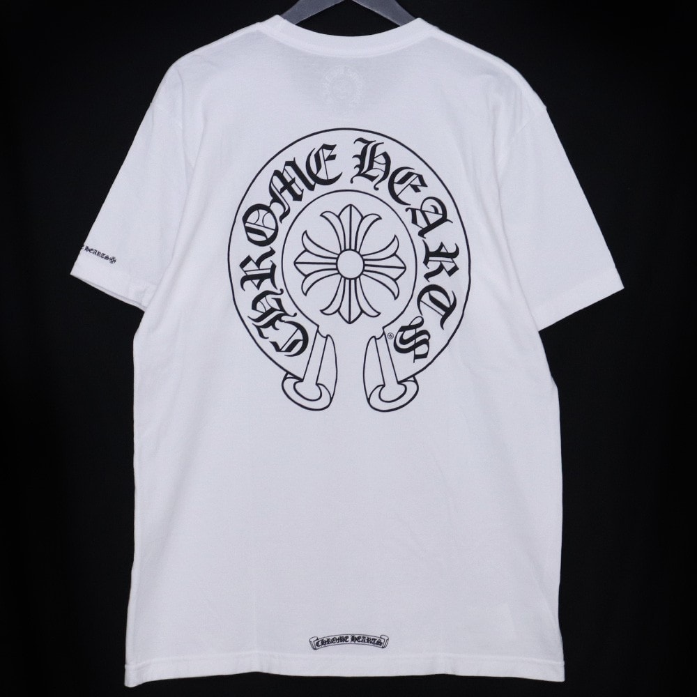 Chrome Hearts Horse Shoe Logo Pocket T-Shirt "White"