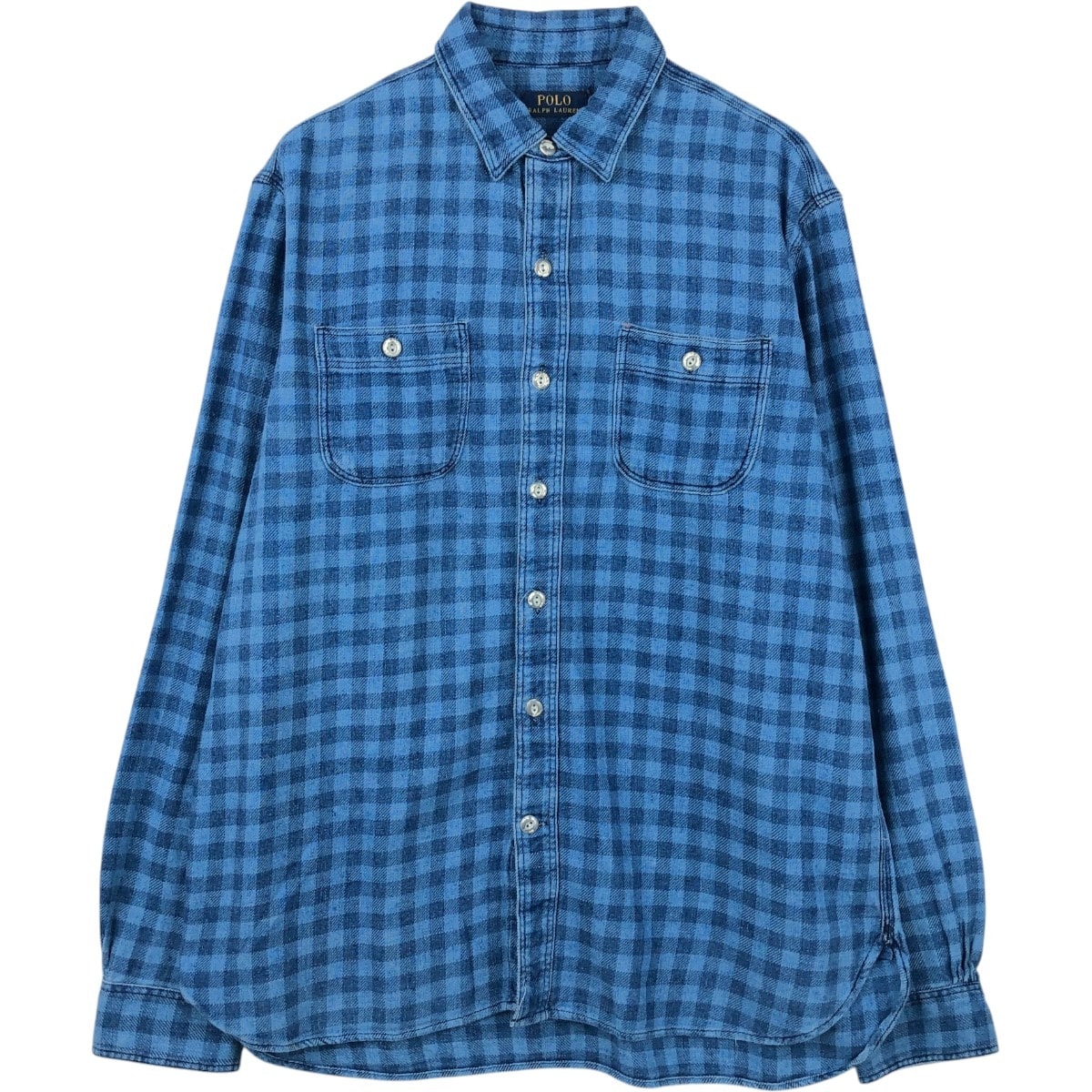 古着 ラルフローレン Ralph Lauren POLO RALPH LAUREN 長袖 ライトネルチェックシャツ メンズL相当/eaa650298